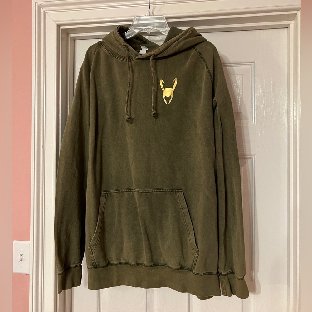 Loki God Of Mischief Green Hoodie size 2XL